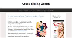 Desktop Screenshot of coupleseekingwoman.net